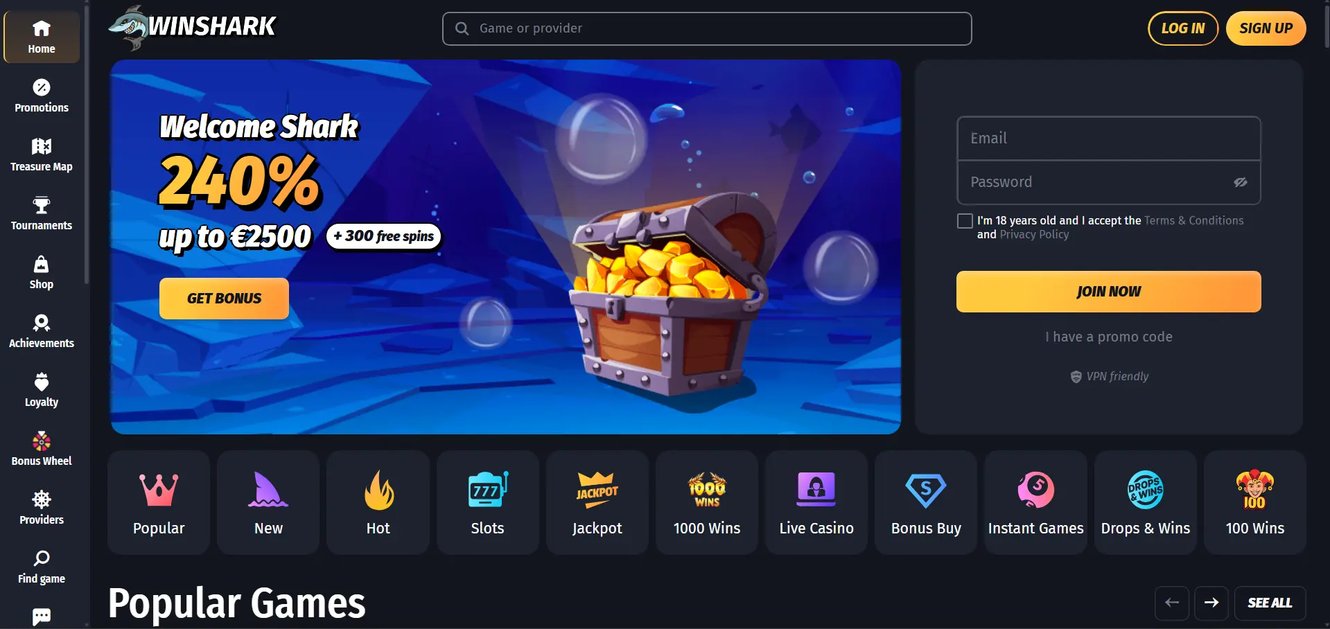 Winshark Casino